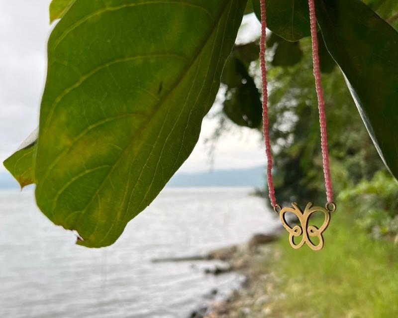 Okutu beads pink